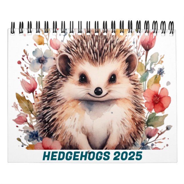 CUTE HEDGEHOGS 2025 CALENDARIO (Tapa)