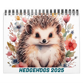 CUTE HEDGEHOGS 2025 CALENDARIO