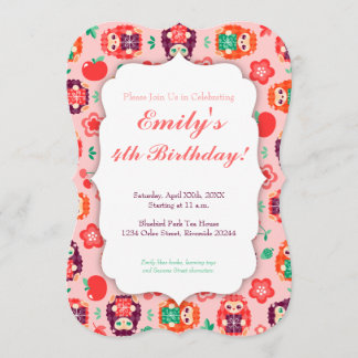 Cute Hedgie con regalo - Personalizado Invitación 