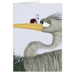 Cute Heron y Ladybug