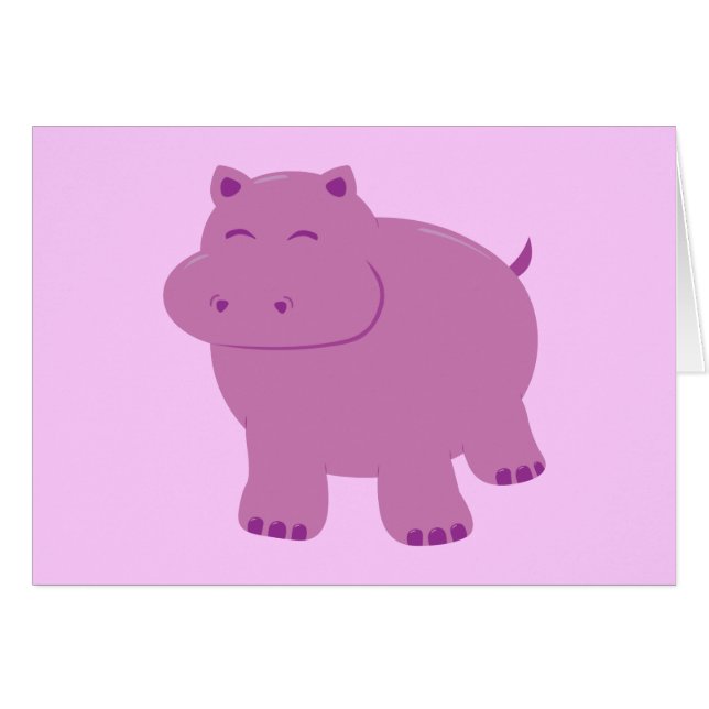 Cute Hippo (Anverso (Horizontal))