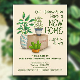 Cute Houseplant hemos movido postal