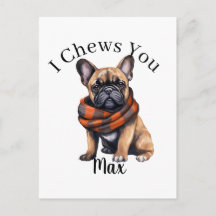 Cute I Chews You | Tarjeta Postal Francesa