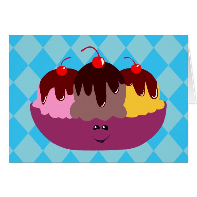 Cute Ice Cream Bowl (Anverso (Horizontal))