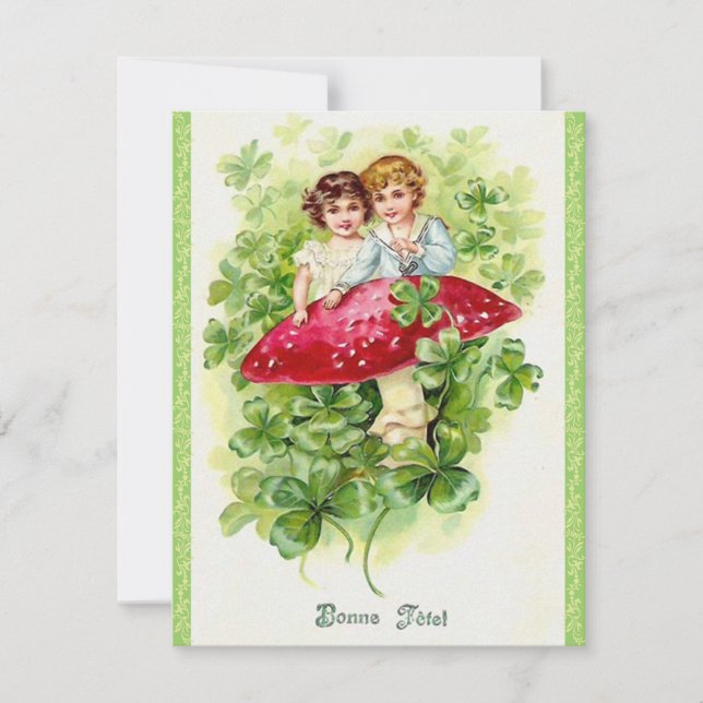 ¡Cute invitaciones a fiestas de San Patricio! (Anverso)