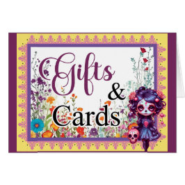 Cute Jardín Gótico Sugar Skull Regalos en Tarjetas