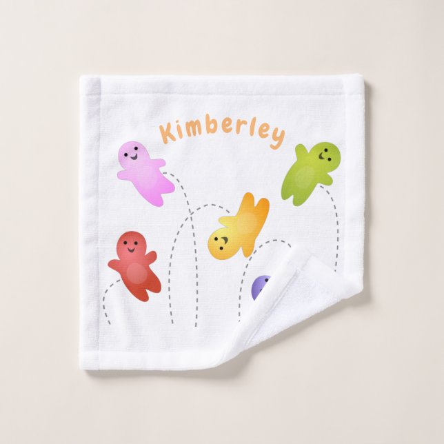 Cute jelly bebés dulces personalizado (Toallita)