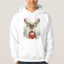 Cute Jersey de Navidad de Reno, Acolchado Festivo 