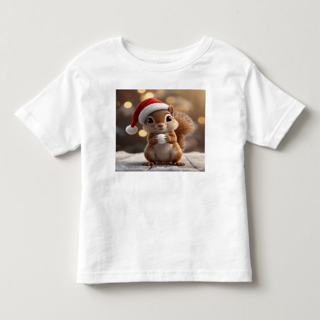 Cute Jersey de Navidad para Niños con Ardilla (Anverso)