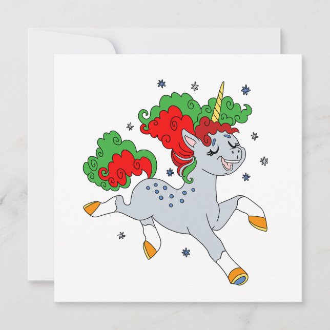 Cute jolly unicorn (Anverso)