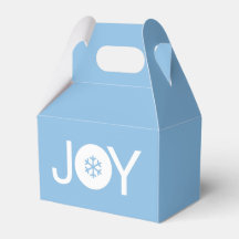 Cute Joy Navidades Caja de Favor Azul