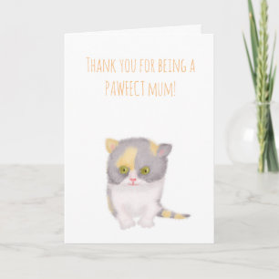 Cute Katie gitten tarjeta del Día de la Madre del 