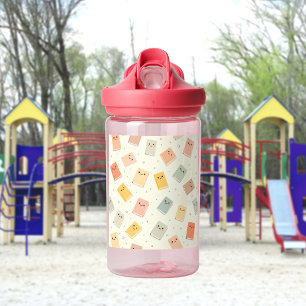 Cute Kawaii Books Botella de Agua