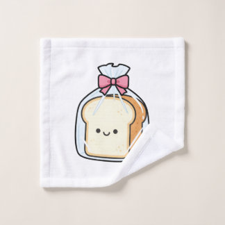 Cute Kawaii Cartoon Illustration of Sliced Bread 