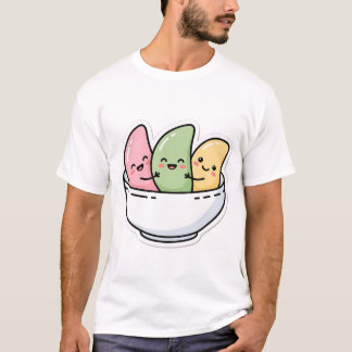 Cute Kawaii Chuseok Camiseta Coreana Songpyeon
