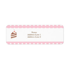 CUTE KAWAII Etiqueta de dirección de devolución de