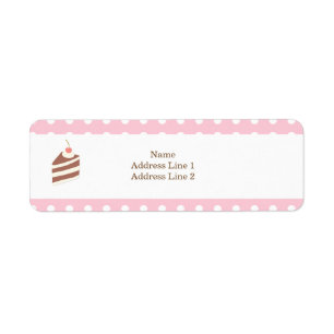 CUTE KAWAII Etiqueta de dirección de devolución de