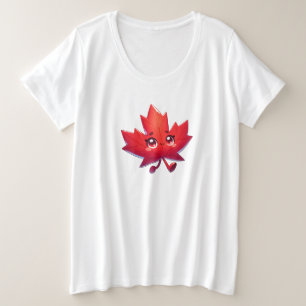 Cute Kawaii Maple Leaf   Elbows Up Canada