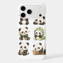 Cute Kawaii Panda Bear Patrón iPhone 17 Pro Max