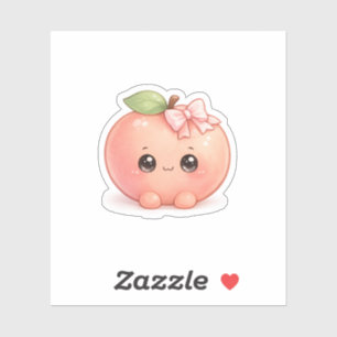 Cute Kawaii Pegatina de Melocotón