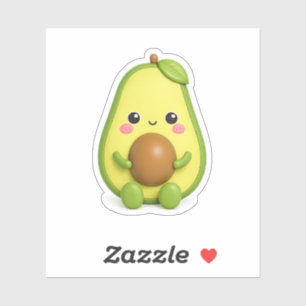 Cute Kawaii Pegatina de Vinilo de Aguacate