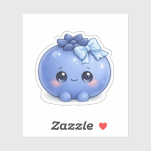 Cute Kawaii Pegatina de Vinilo de Arándano