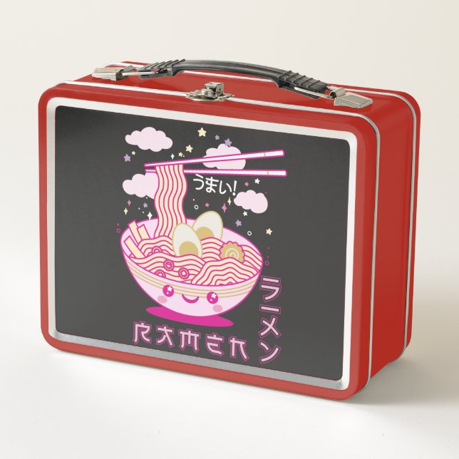 Cute Kawaii Ramen Noodles Anime Chicas de Ramen, a (Anverso)