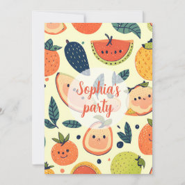 Cute Kawaii tercera tarjeta de cumpleaños