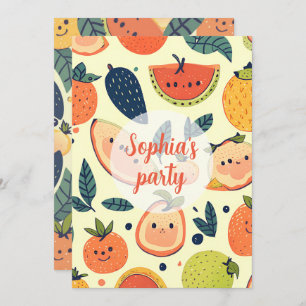 Cute Kawaii tercera tarjeta de cumpleaños