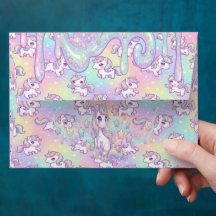 Cute Kawaii Unicornio Arcoíris Pastel Mágico