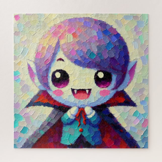 Cute Kawaii Vampire Boy Jigsaw Puzzle (Vertical)