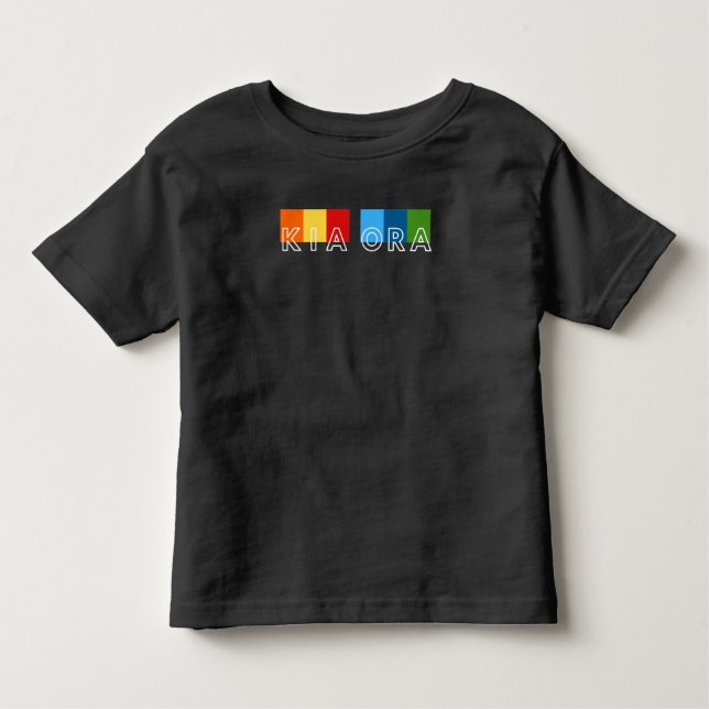 Cute Kia Ora y Ka Kite NZ Saludos Camiseta (Anverso)