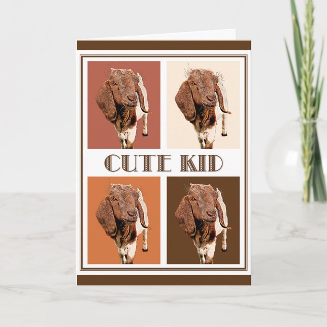 Cute Kid - Tarjeta de Recién nacido de felicitacio (Anverso)