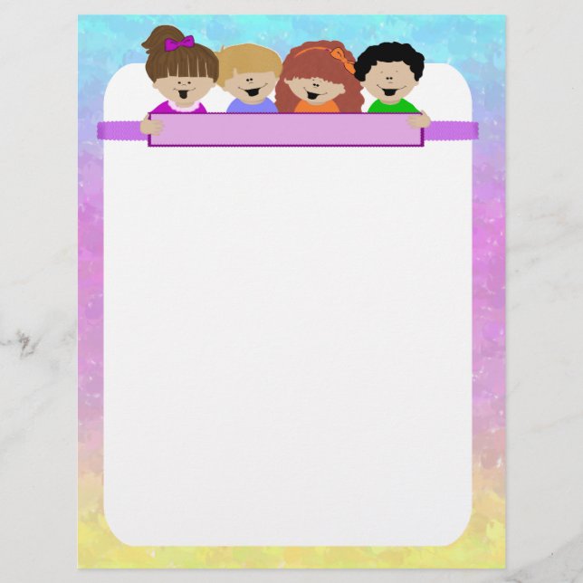 Cute Kids Daycare Flyer (Frente)