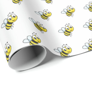Cute Kids Honey Bee Tema Regalo Papel de envolvimi