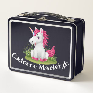 Cute Kids Unicorn Lunchbox personalizado
