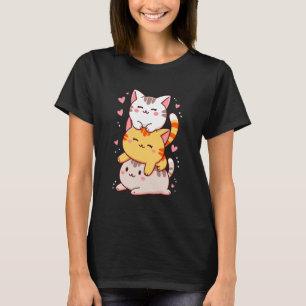Cute Kitten Camiseta Romántica Divertida Gatos Ama