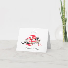 Cute Kitten, siento la tarjeta de felicitación en 