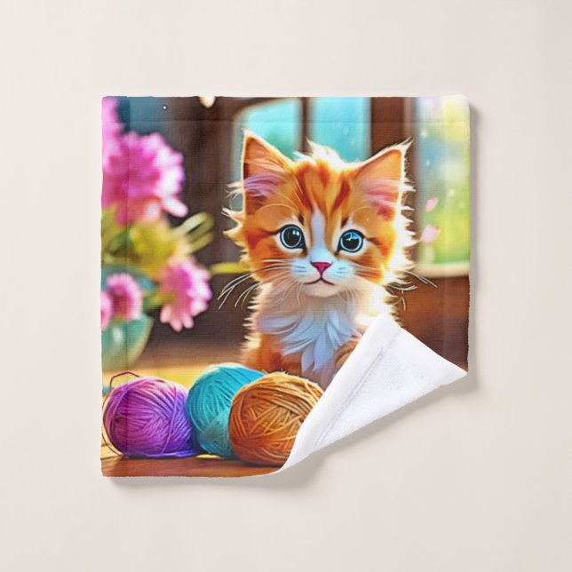 Cute Kitten Yarn (Toallita)