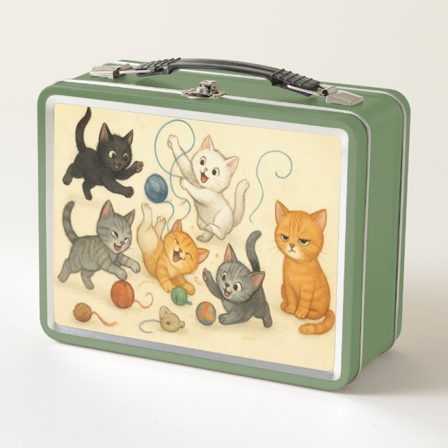 Cute kittens Metal Lunchbox (Anverso)