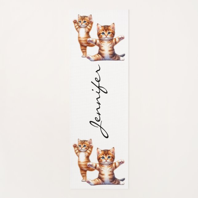 Cute Kittens Yoga Mat (Anverso)