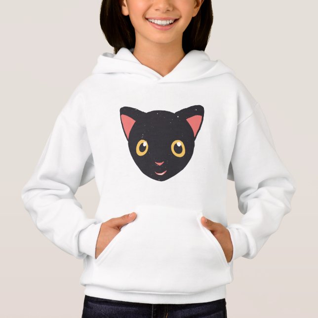 Cute Kitty Face Black Kitten (Anverso)