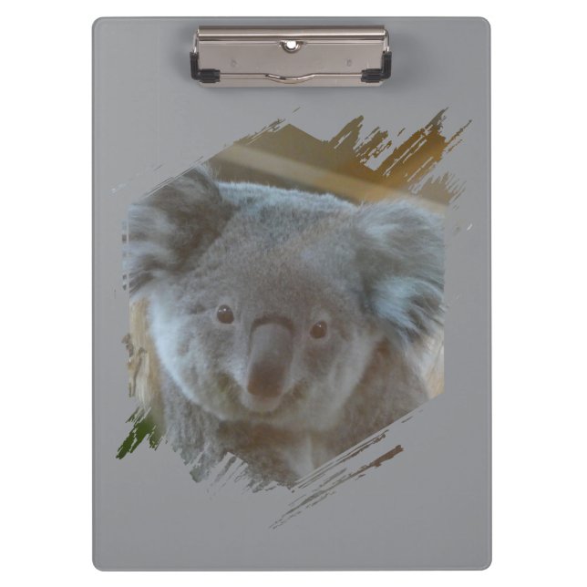 Cute Koala Cust. Portapapeles de BG (Anverso)
