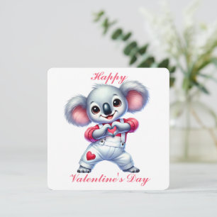 Cute Koala - Tarjeta El día de San Valentín