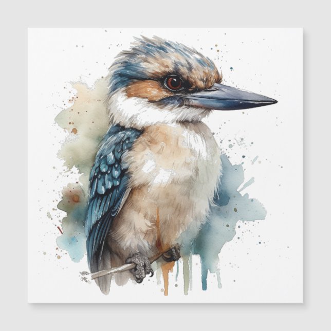 Cute Kookaburra en una sucursal (Anverso)