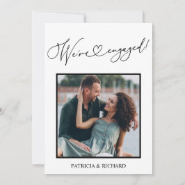 Cute la foto de la Invitación de compromiso