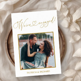 Cute la foto de la Invitación de compromiso