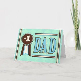 Cute la tarjeta del día de papá del padre