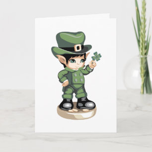 Cute la tarjeta del día de San Patricio. "Ver un a