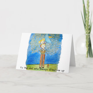 Cute la tarjeta del día del padre